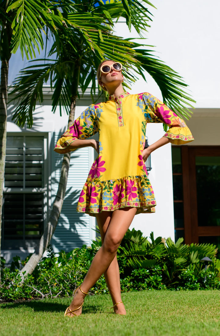 Clover Dress | Tapestry Yellow