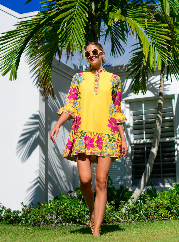 Clover Dress | Tapestry Yellow