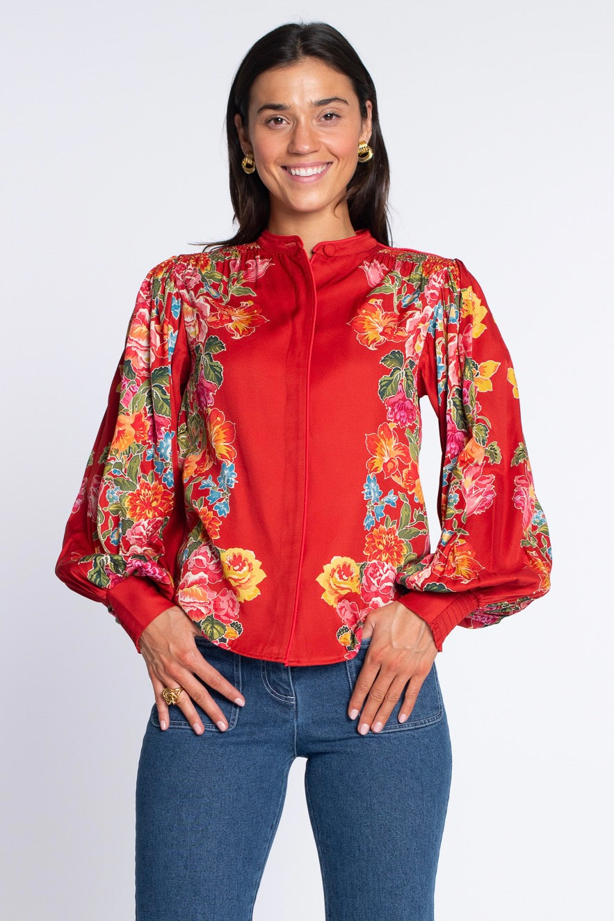 Long Sleeve Emily Top | Fall Blooms