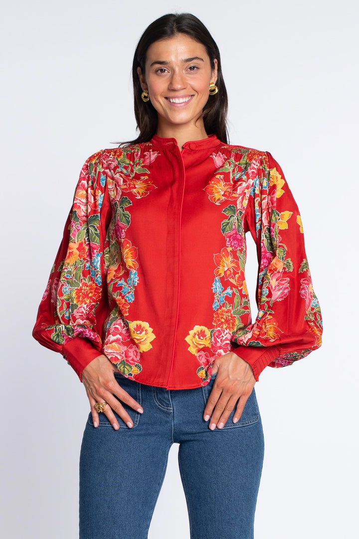 Long Sleeve Emily Top | Fall Blooms