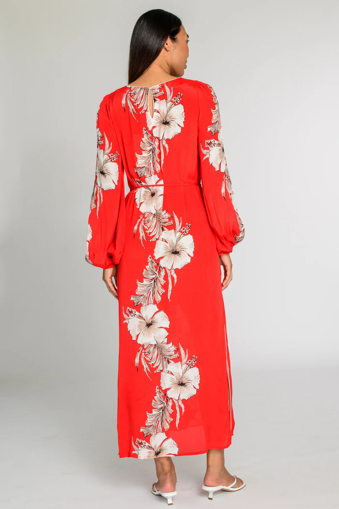 Dawn Maxi Dress | Tropicalia Scarlet-Grande