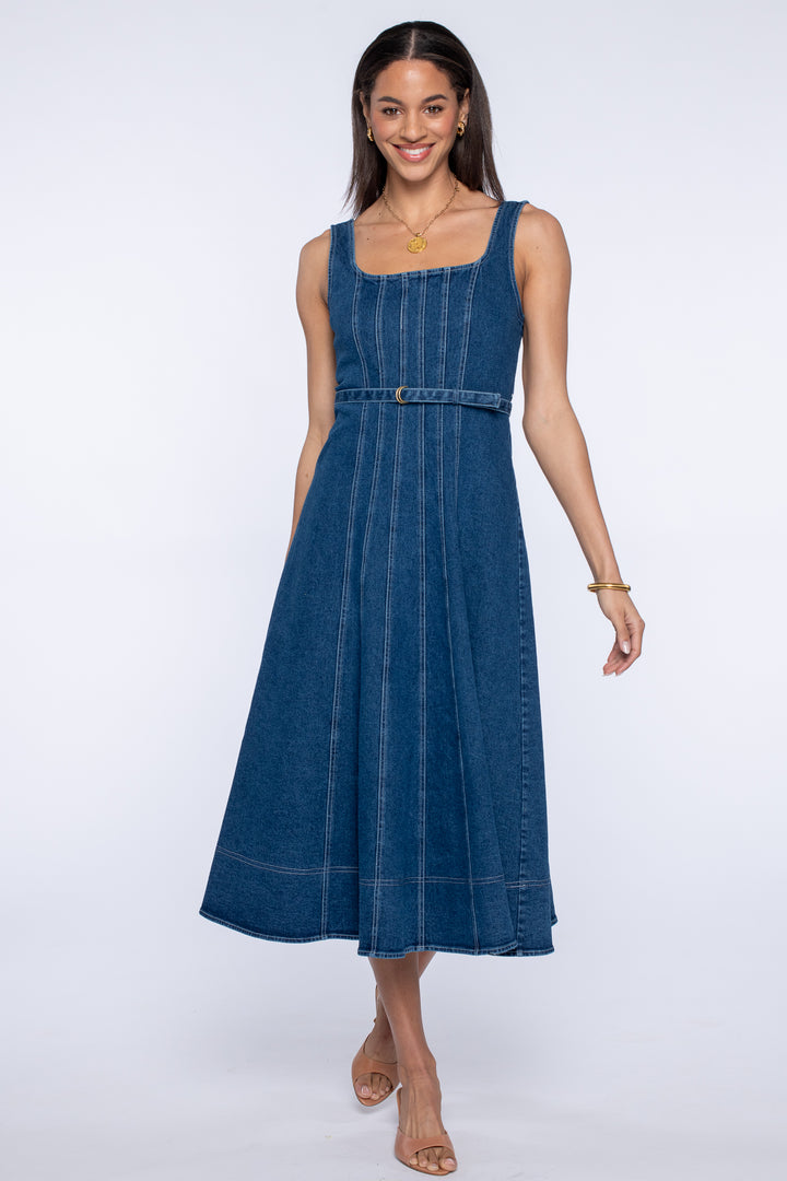 Alice Dress | Washed Denim