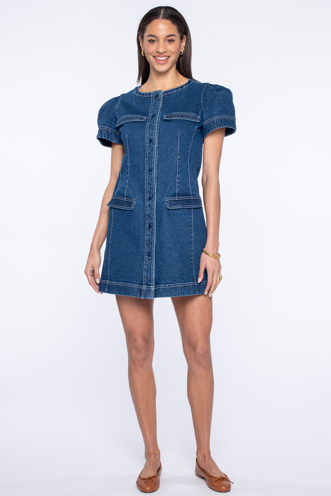 Rory Dress | Washed Denim