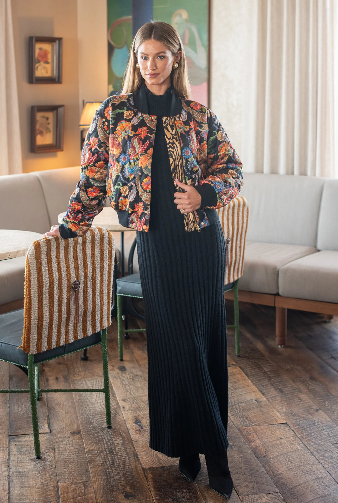 Stevie Sweater Dress | Black