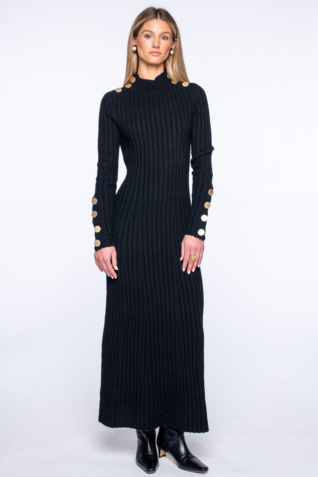 Stevie Sweater Dress | Black