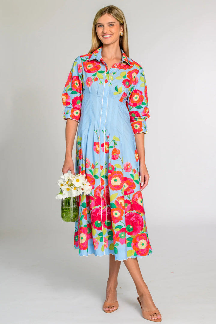 Carter Dress | Poppy Patch Blueberry