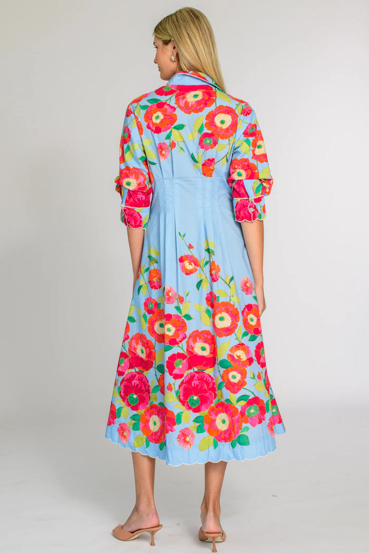 Carter Dress | Poppy Patch Blueberry