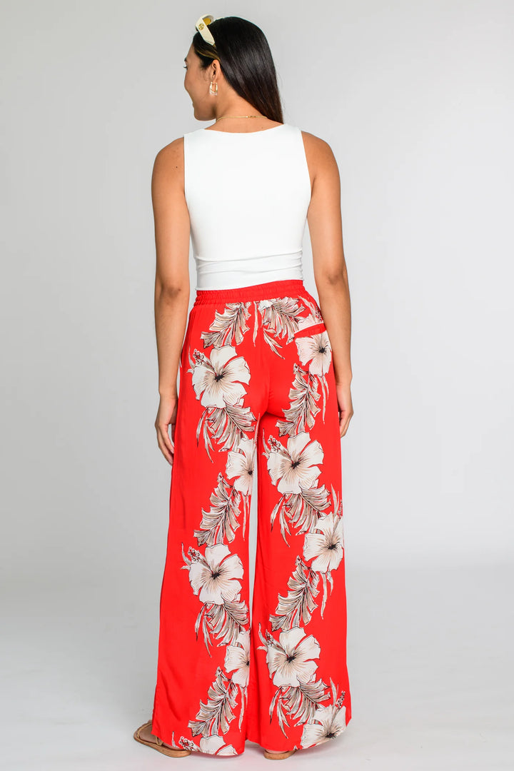 Presley Pant | Tropicalia Scarlet-Grande