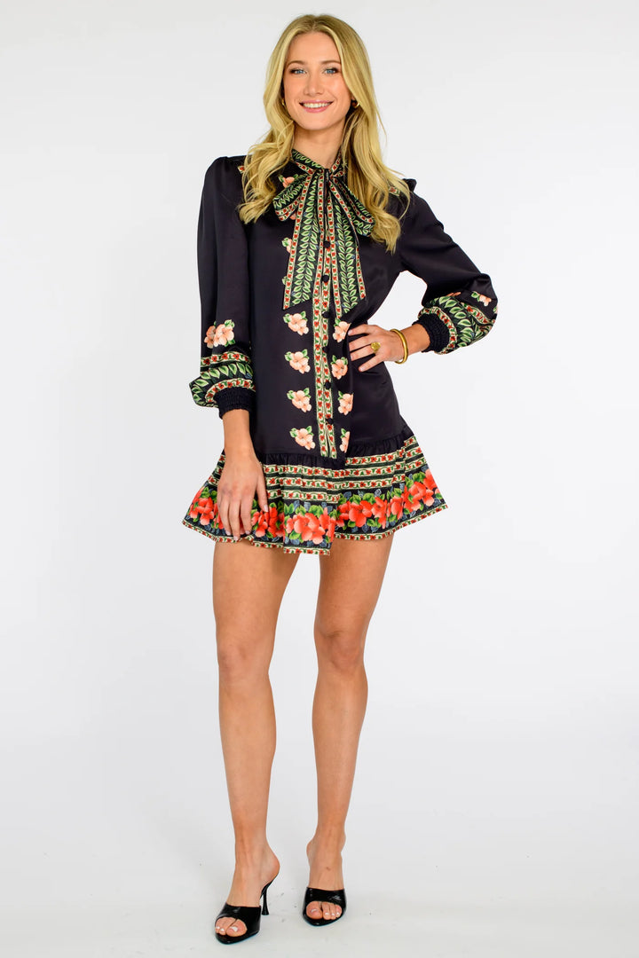 Brit Bow Dress | Garland Stripe