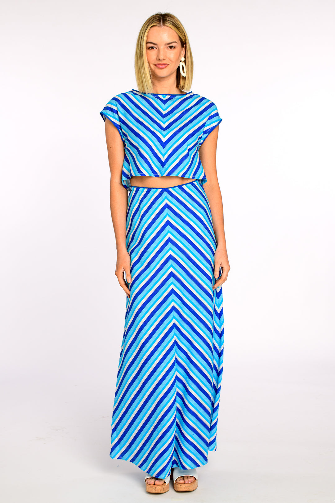 Jackie Top | French Blue Stripe
