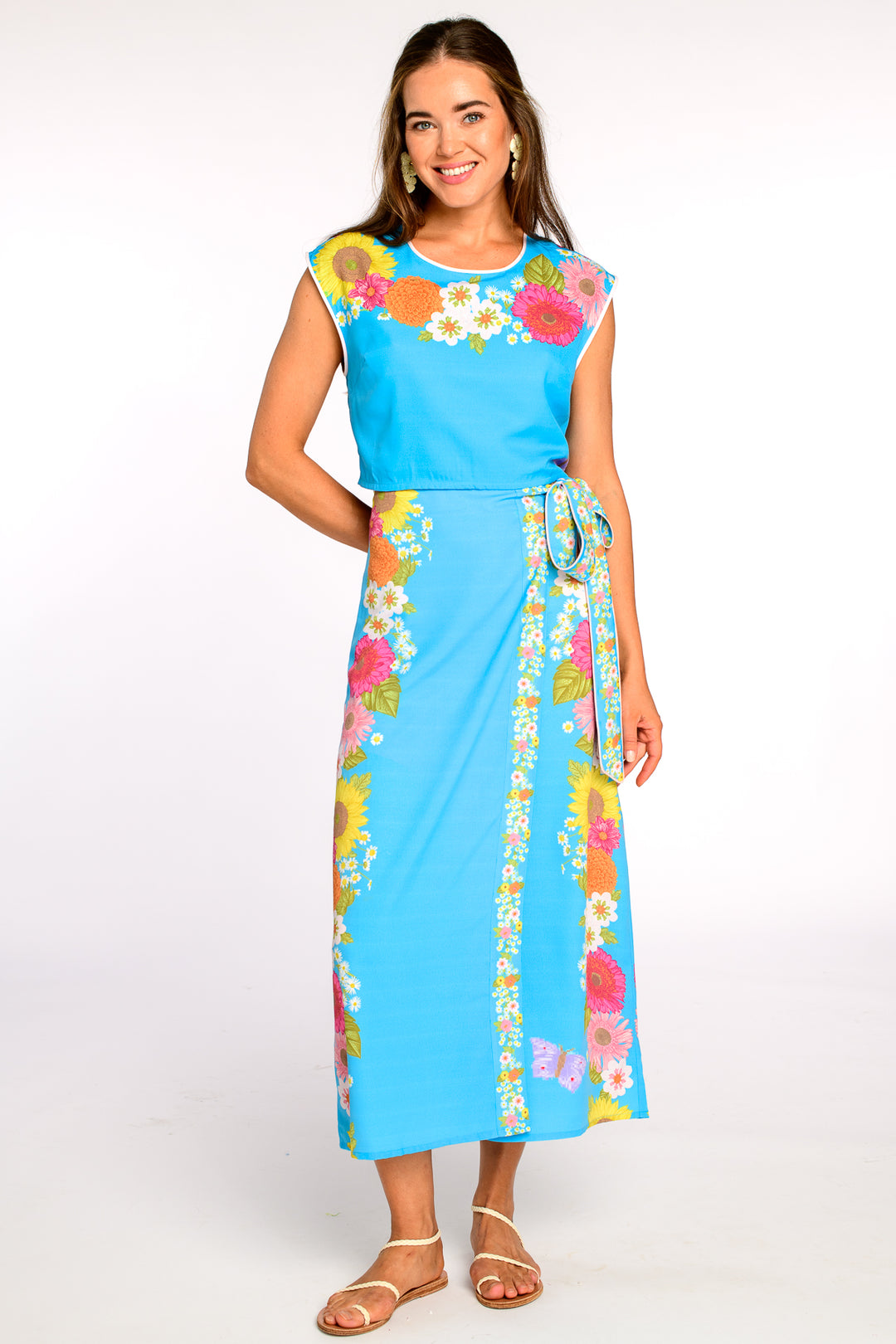 Winifred Skirt | Wildflower Aqua