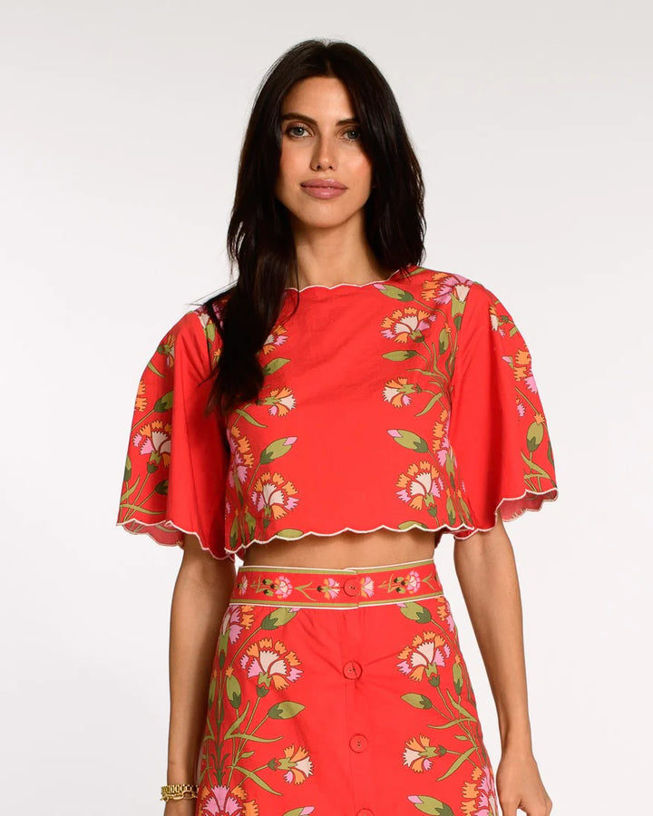 Paloma Top | Indian Flower Poppy