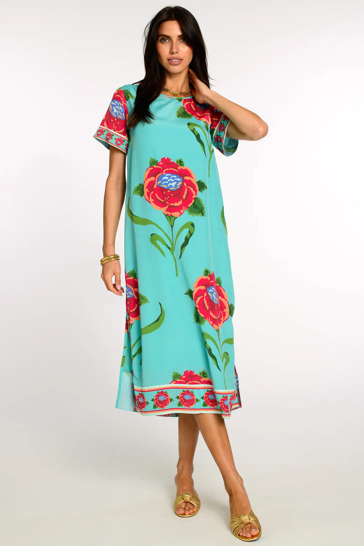 Tess Midi Dress | Large Roses