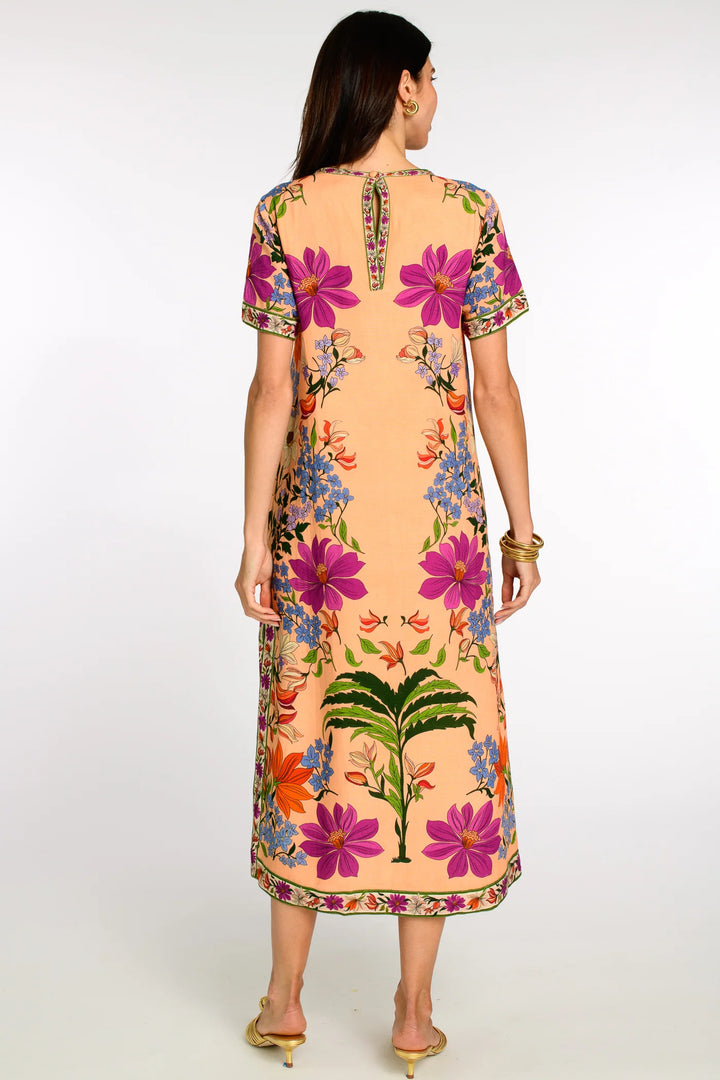 Tess Midi Dress | Tapestry Peach