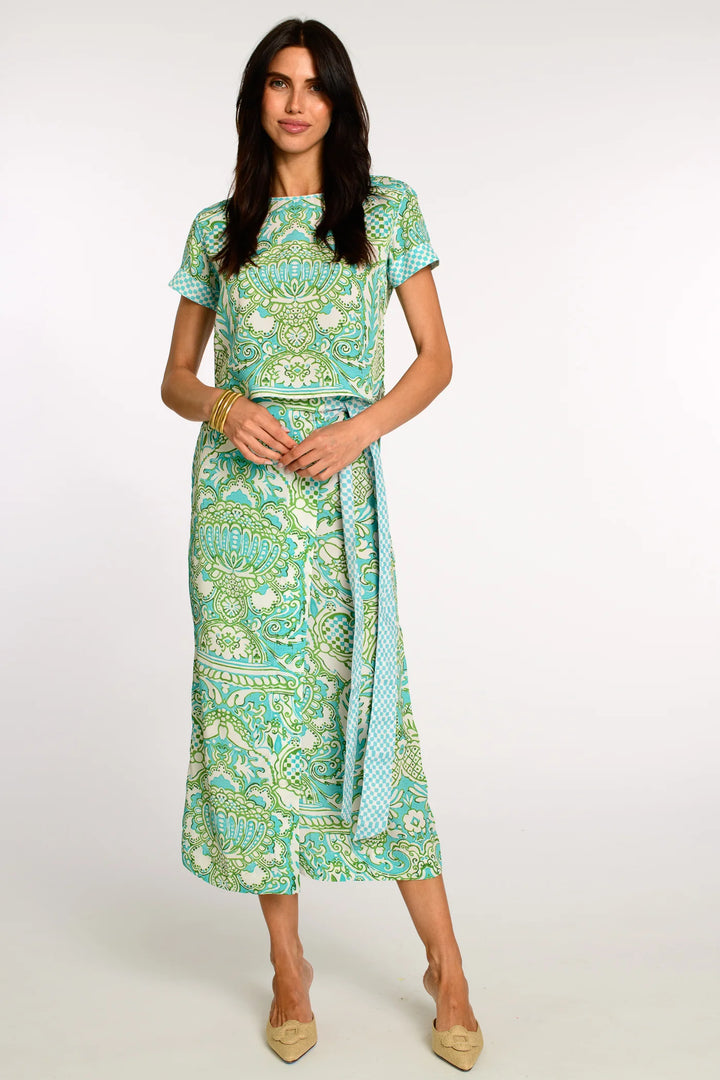 Tess Tee | Damask Pool