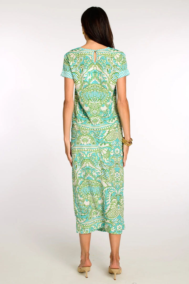 Tess Tee | Damask Pool