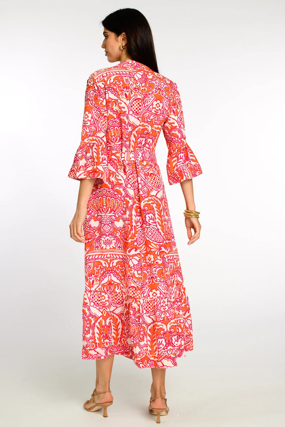 Delaney Dress | Damask Pink