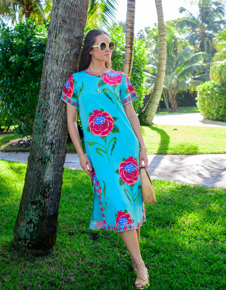 Tess Midi Dress | Large Roses