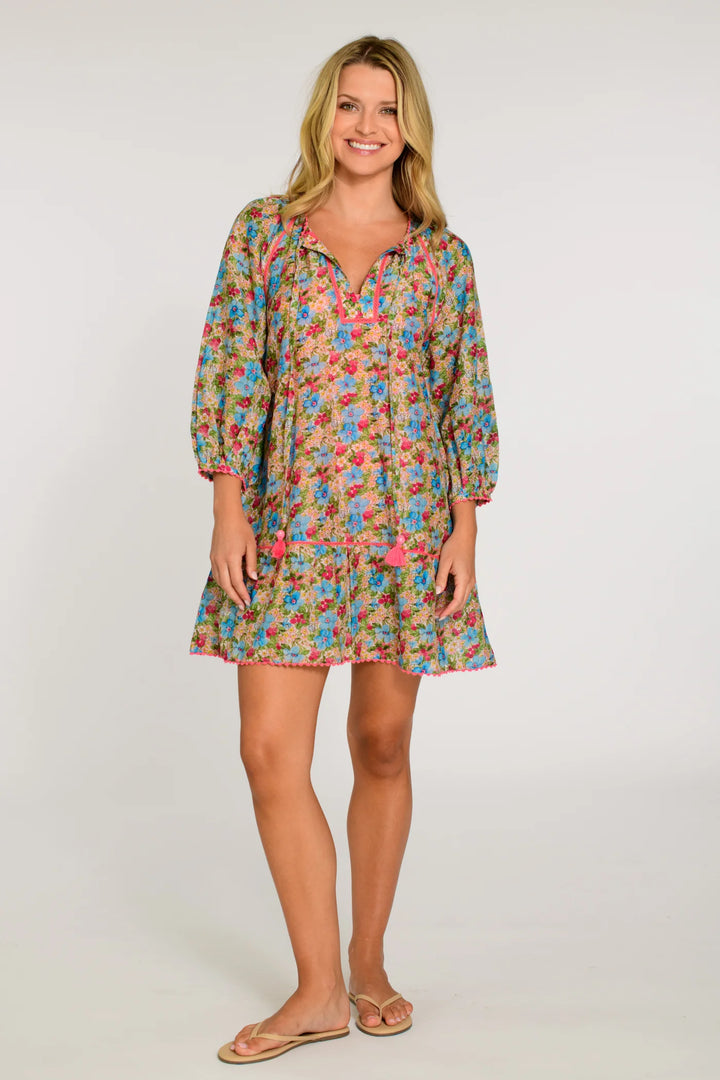 Blossom Beach Dress | Cottage Garden Multi - Charlotte's Inc