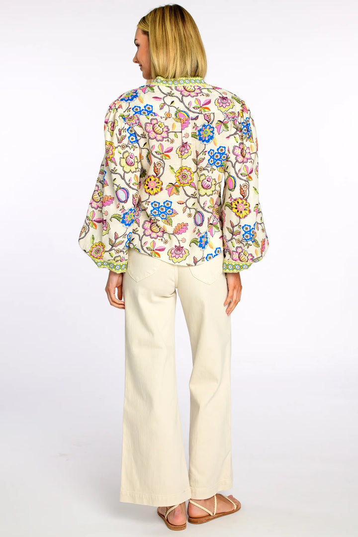 Emily Top | Spring Flower Ivory