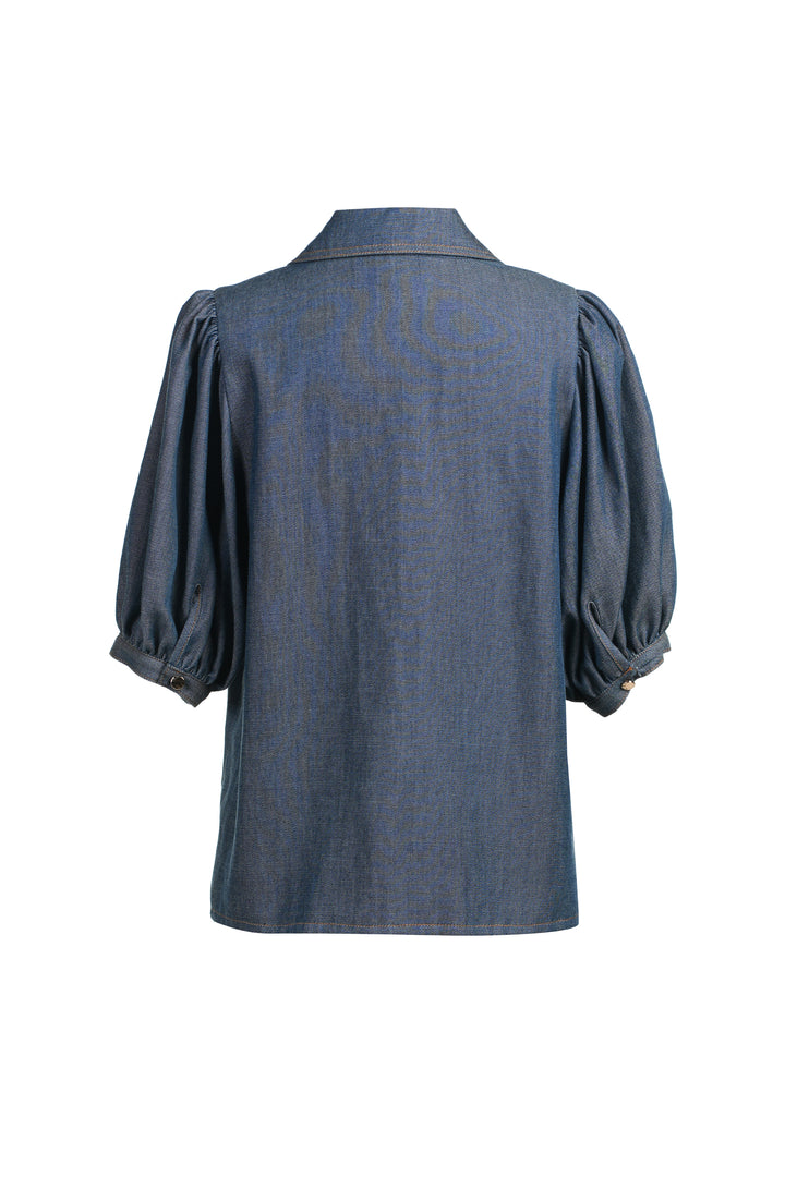 Aria Blouse | Blue - Charlotte's Inc