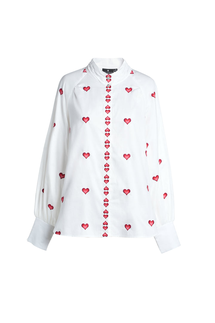 Mona Blouse | Red Hearts