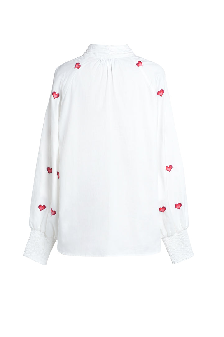 Mona Blouse | Red Hearts
