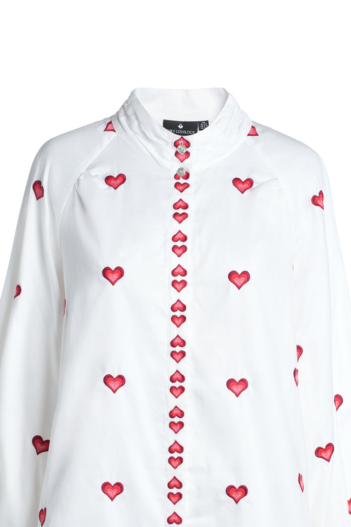 Mona Blouse | Red Hearts