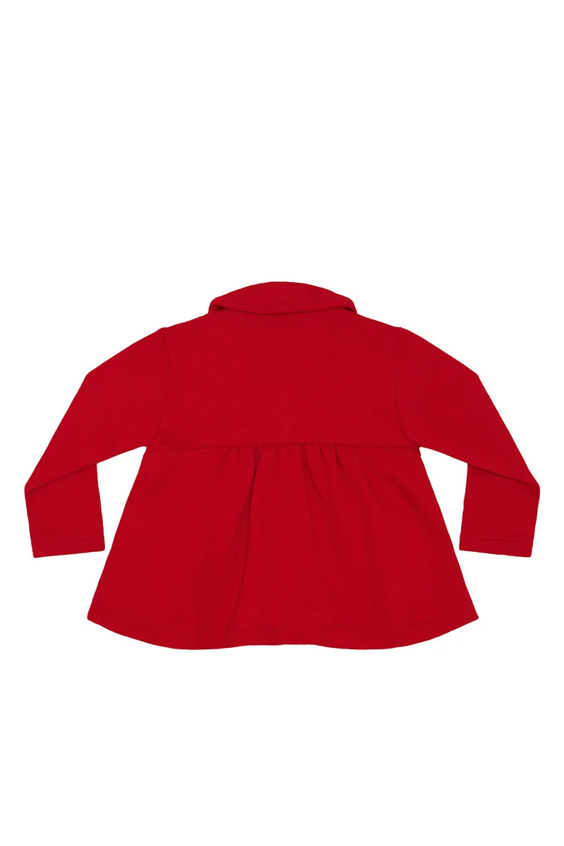 Elise Bow Coat | Red