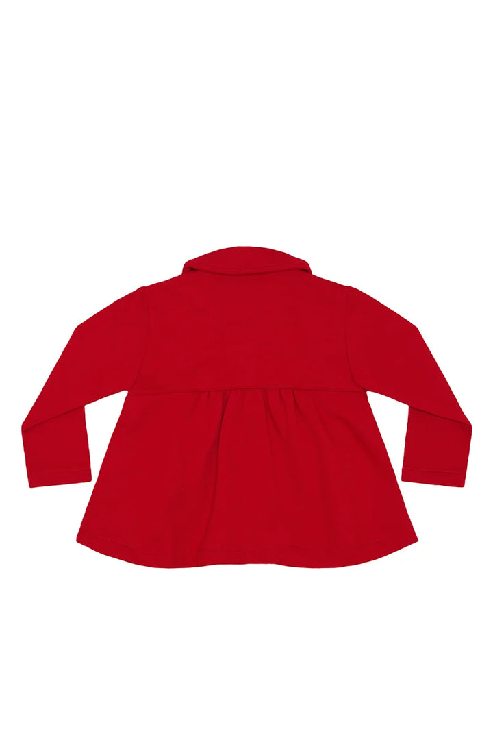 Elise Bow Coat | Red