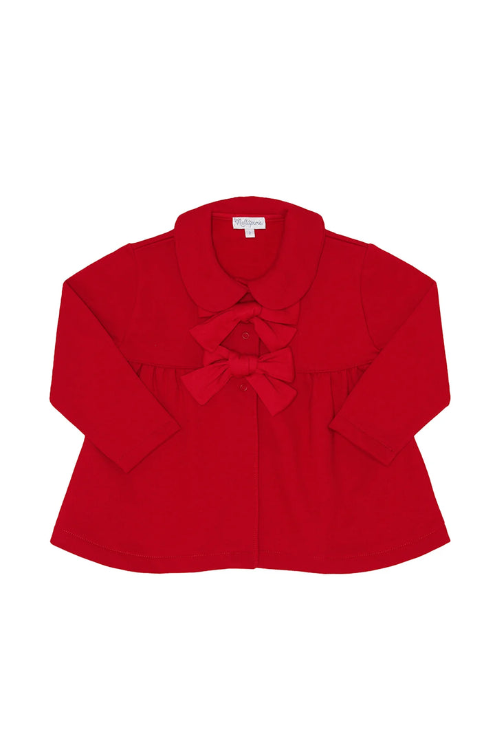 Elise Bow Coat | Red
