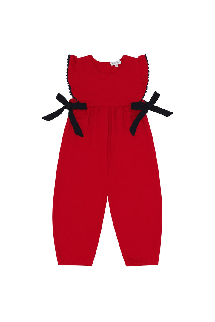 Elise Bow Overall | Red