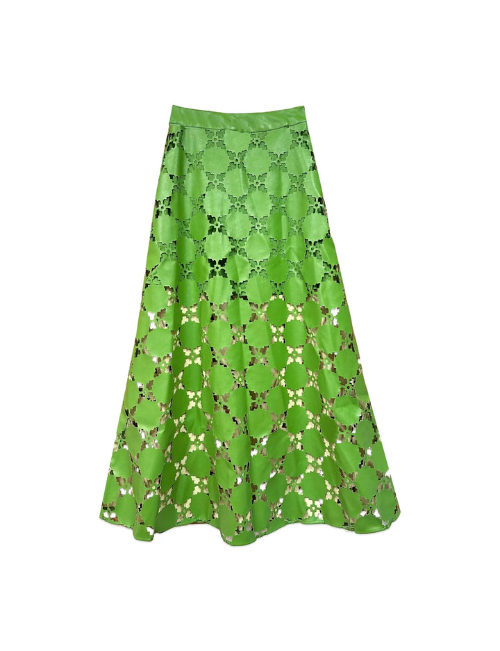 Elizabeth Skirt | Laser Cut Green