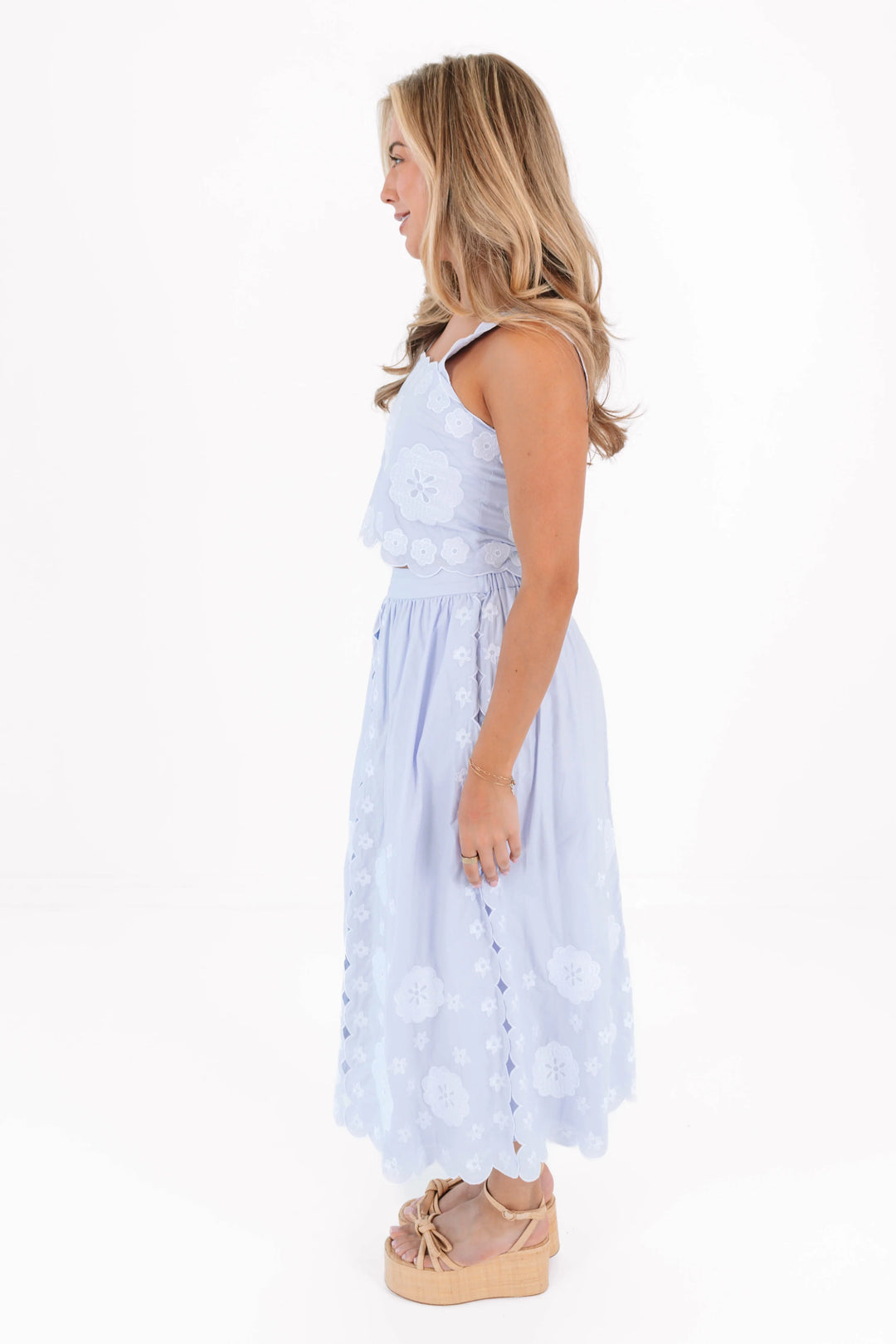 The Ember Midi Skirt | Periwinkle