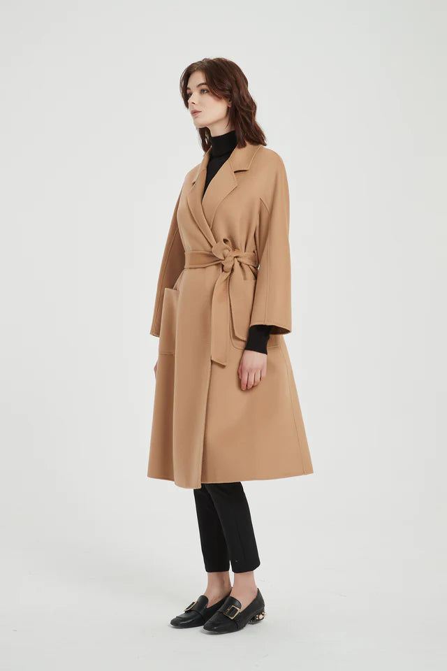 The Classic Wrap Coat | Camel