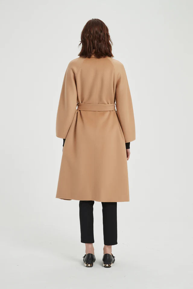 The Classic Wrap Coat | Camel
