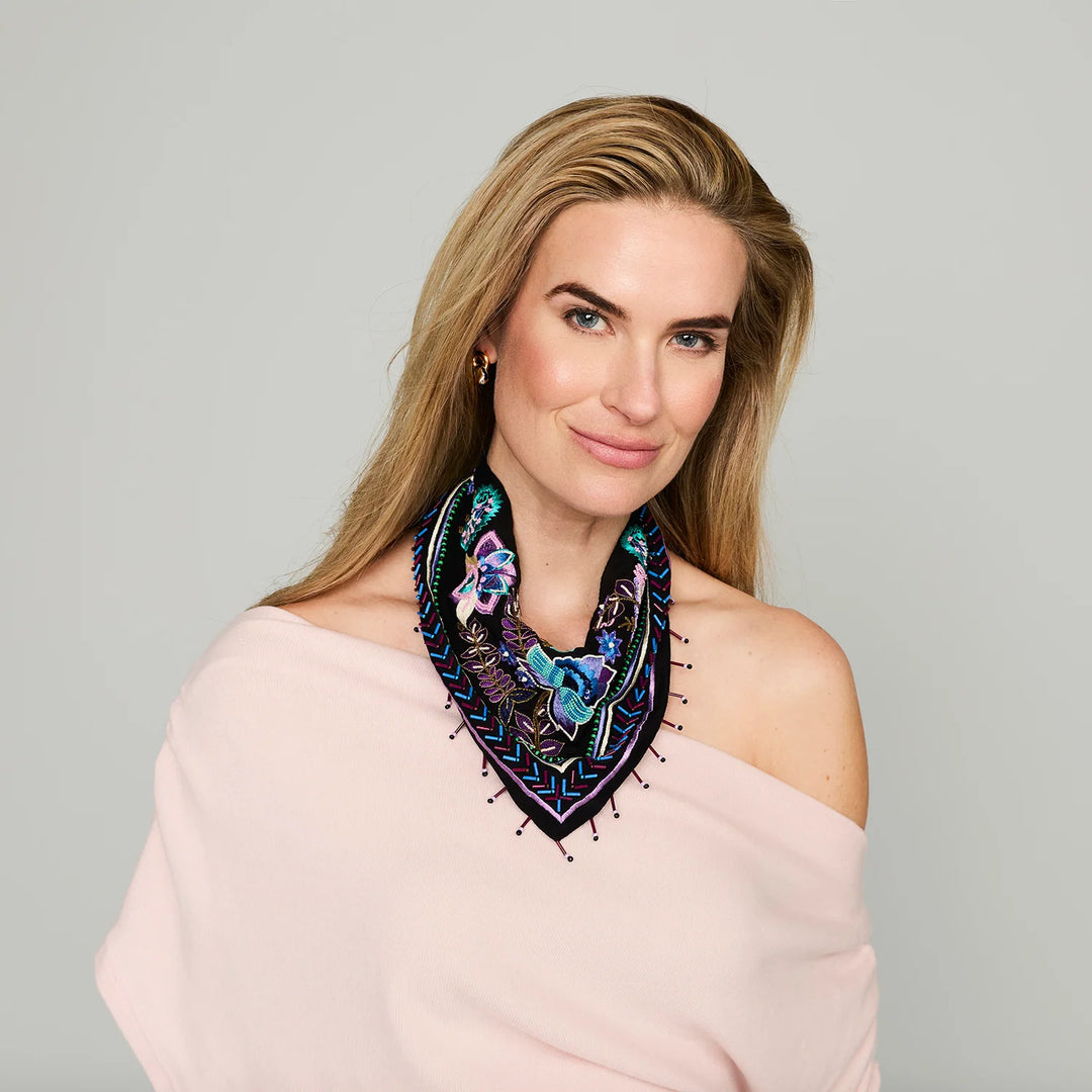 Encanto Scarf Necklace | Black