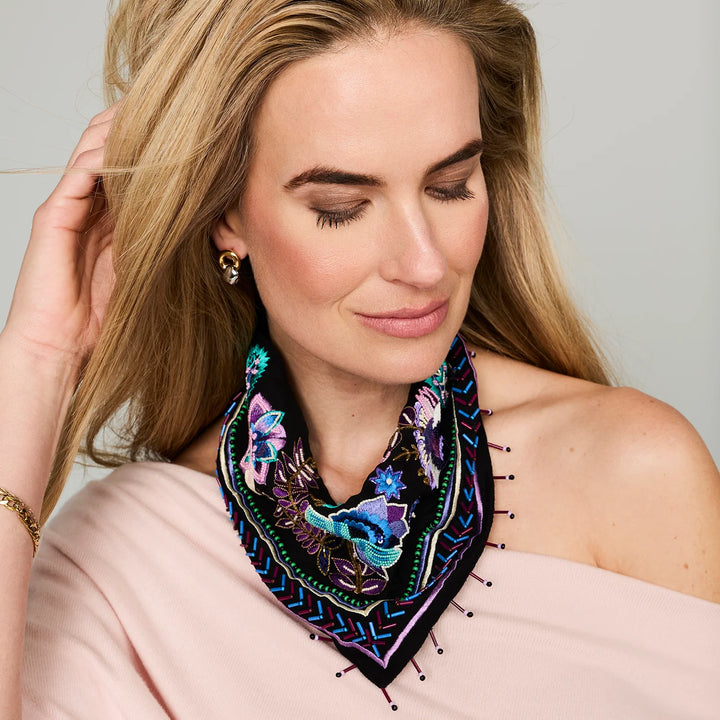 Encanto Scarf Necklace | Black