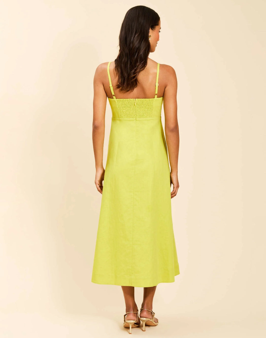 Esperanza Midi Dress | Citrus Green - Charlotte's Inc