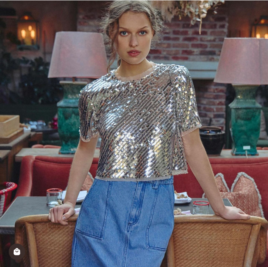 Pixie Sequin Top Pixie Sequin Top