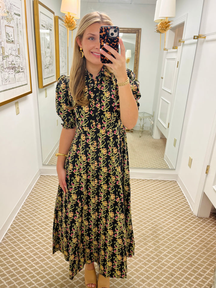Rosie Shirtdress | Berrywood Scroll