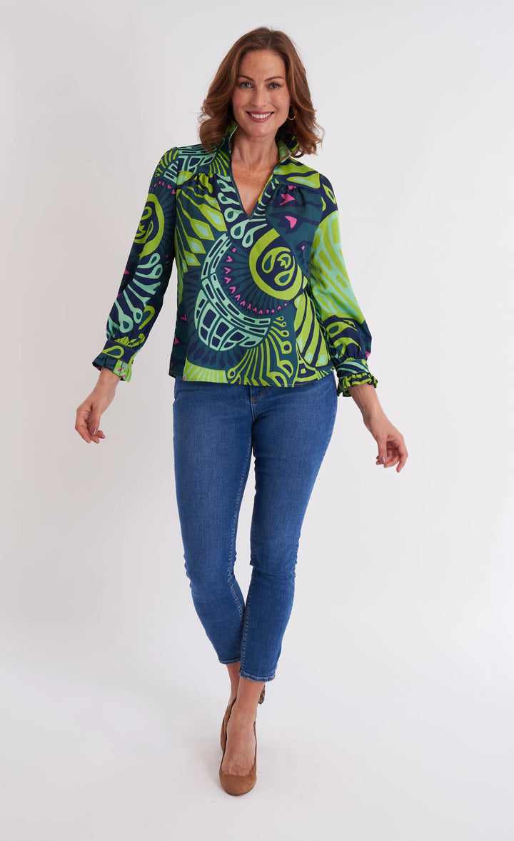 Aspen Blouse | Paddle Celadon