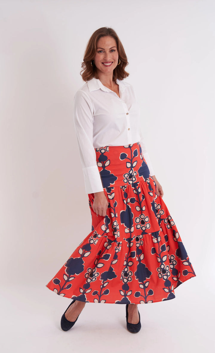 Samana Skirt | Serendipity Crimson
