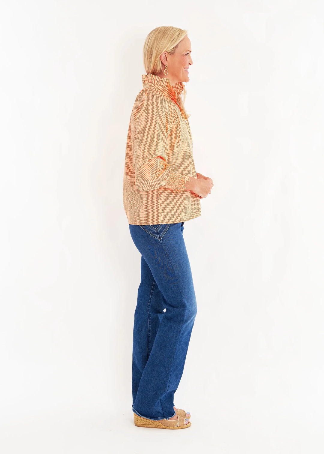 Frau Blouse | Doodle Orange