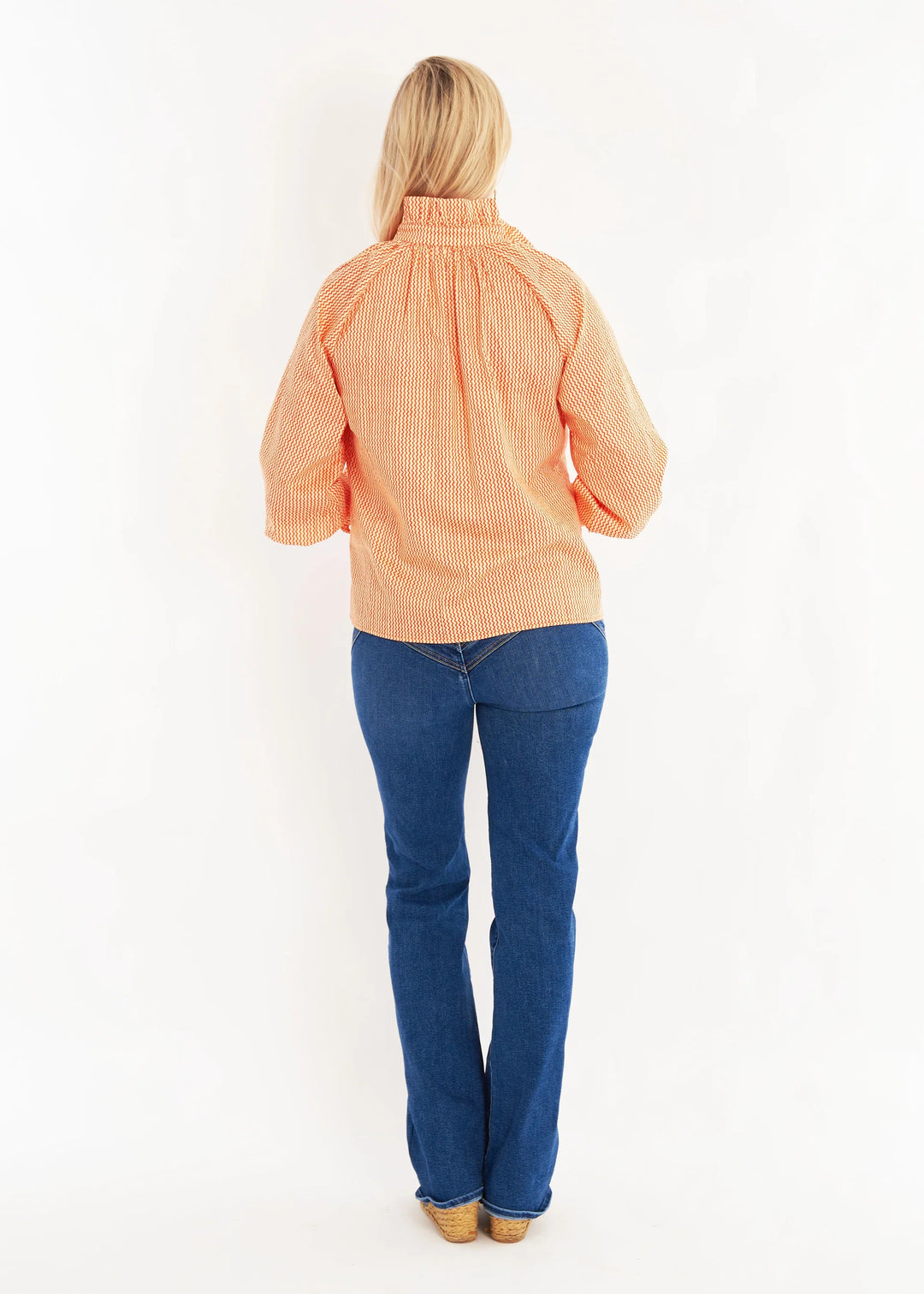 Frau Blouse | Doodle Orange