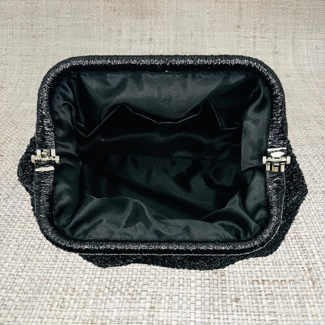 Large Sparkle Pouch | Black