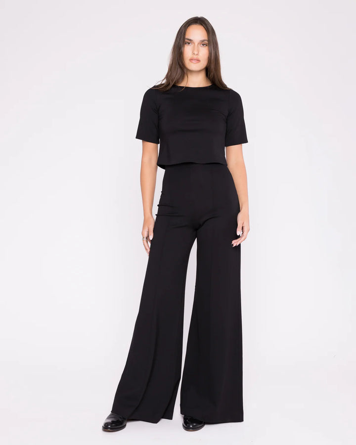 Ponte Knit Wide Leg Pant + Colors