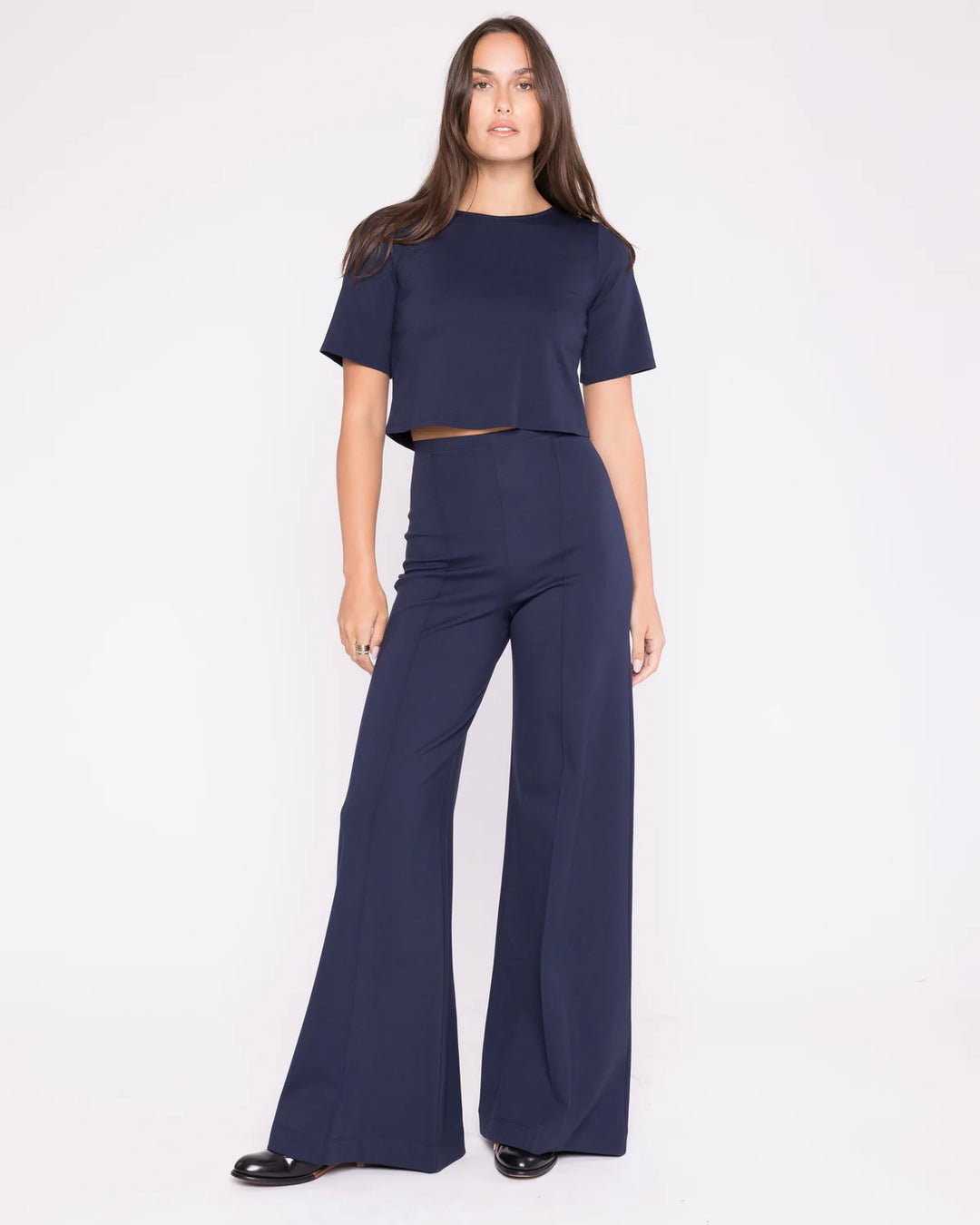 Ponte Knit Wide Leg Pant + Colors