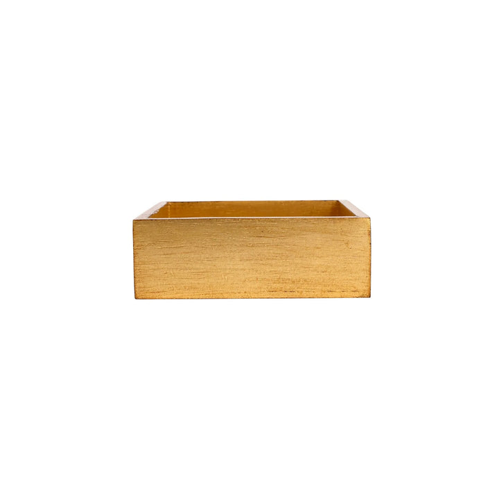 Florentine Wooden Gold Cocktail Napkin Holder