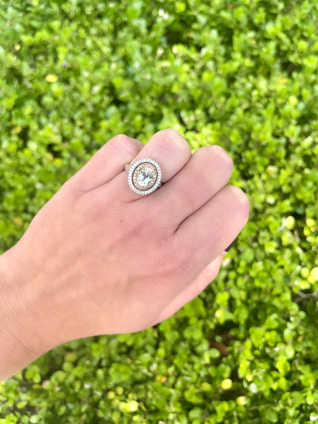 Morganite + Pink Sapphire Ring